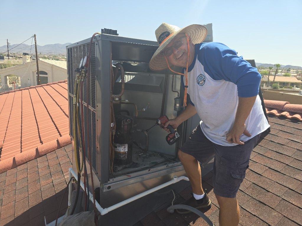 The Cool Dude HVAC service vehicle serving Lake Havasu City and Parker Arizona